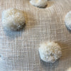 Natural Pom Pom Cushion