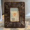 Faux Rattan Picture Frame