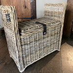 Small Rectangular Rattan Trunk Bench