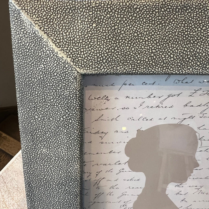 Grey Shagreen Picture Frame