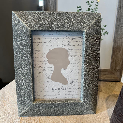 Grey Shagreen Picture Frame