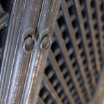 Black Distressed Lattice Cupboard