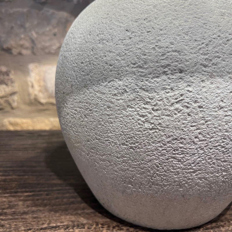 Textured Round Stone Lamp – Cotswold Luxe