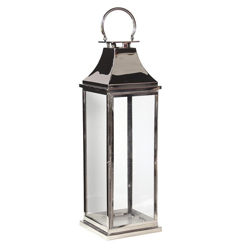 Large Chrome Lantern