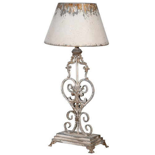 Ornate Iron Table Lamp