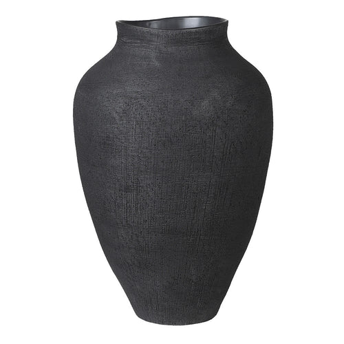 Small Black Textured Vase