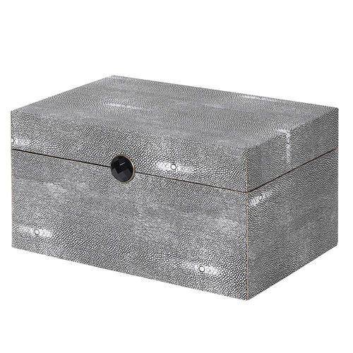 Grey Faux Shagreen Trinket box