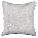 Soft Grey Paisley Print Cushion