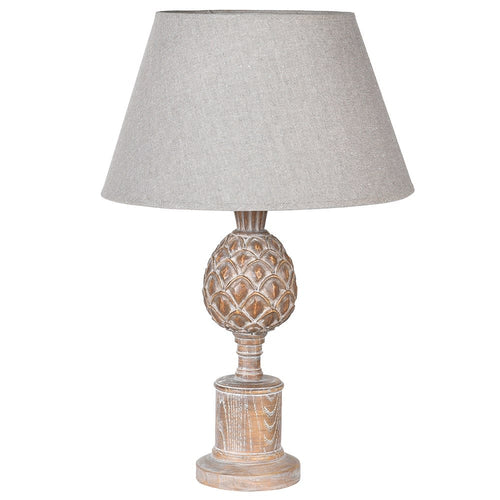 Decorative Wooden Acorn Lamp