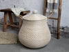 White And Natural Wicker Basket