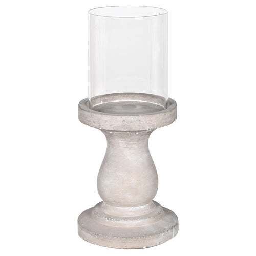 Small cement candle holder