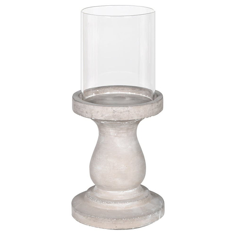 Small cement candle holder