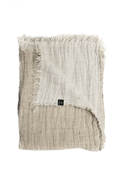 Himla Natural/White Hannelin Throw