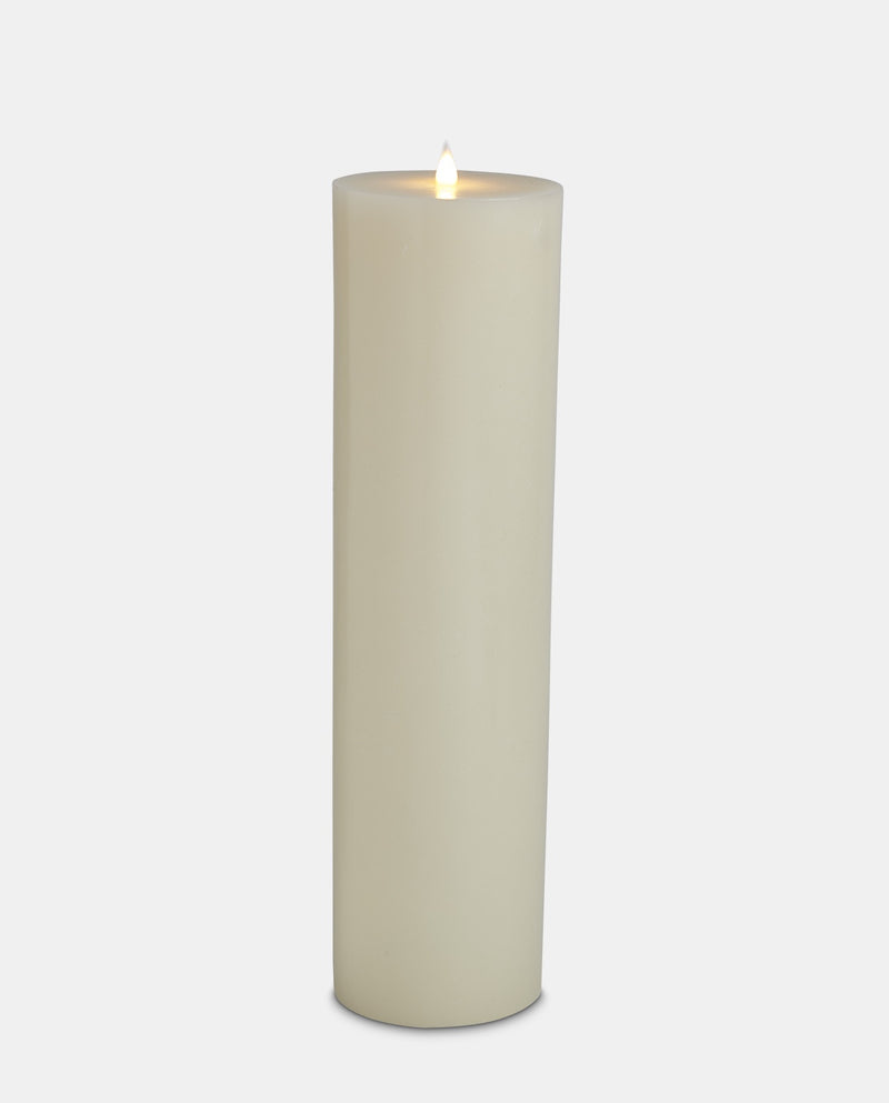 Large Ivory Led Candle 48cm