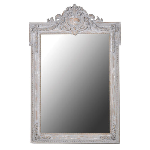 Distressed ornate mirror