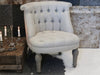 French Linen Armchair