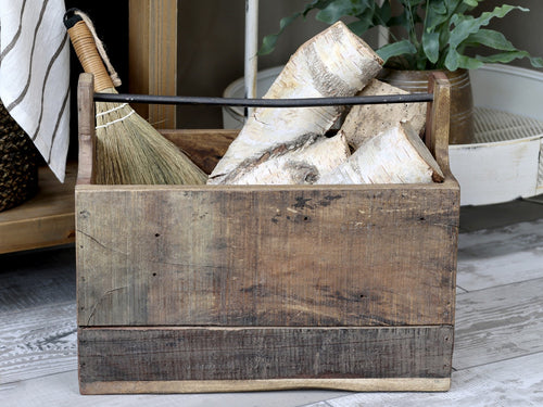 Old Open Wooden Storage Box