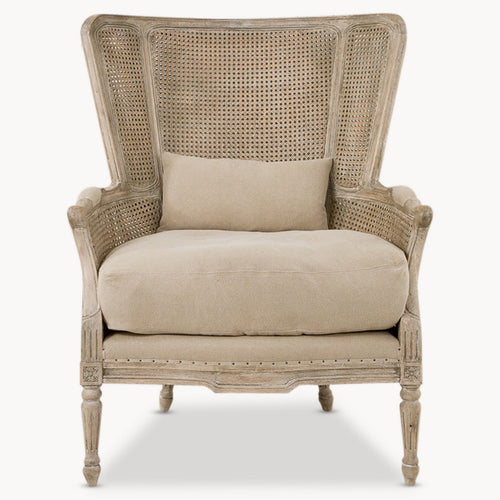 Marlborough Oak Salon Bergere Chair