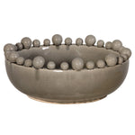 Grey Bowl With Ball Edge