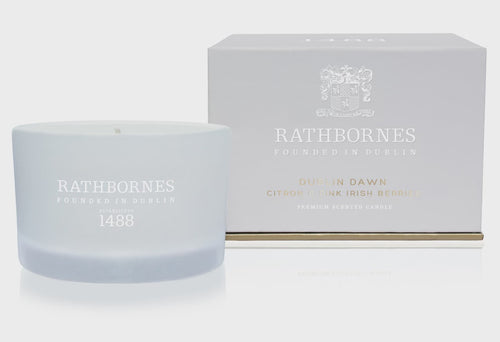 Rathbornes Dublin Dawn travel candle