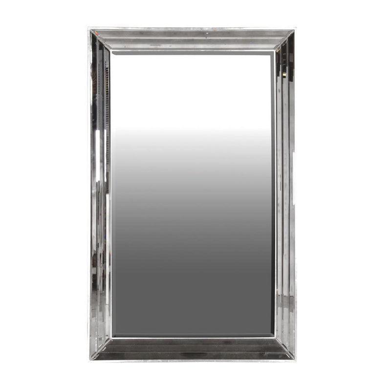 Glass faceted mirror