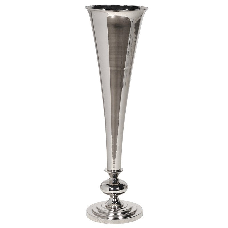 Nickel plated vase