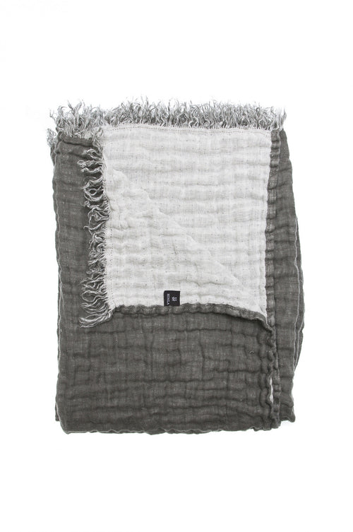 Himla Charcoal/White Hannelin Throw