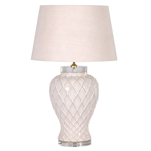 Diagonal Pattern Lamp With Shade