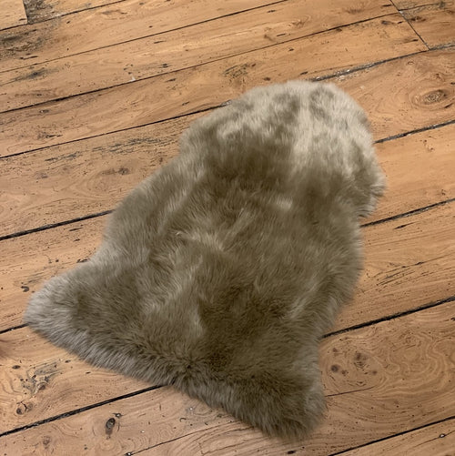 Taupe Sheepskin Rug