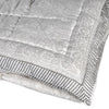 Superking Soft Grey Stripe & Paisley Bedspread