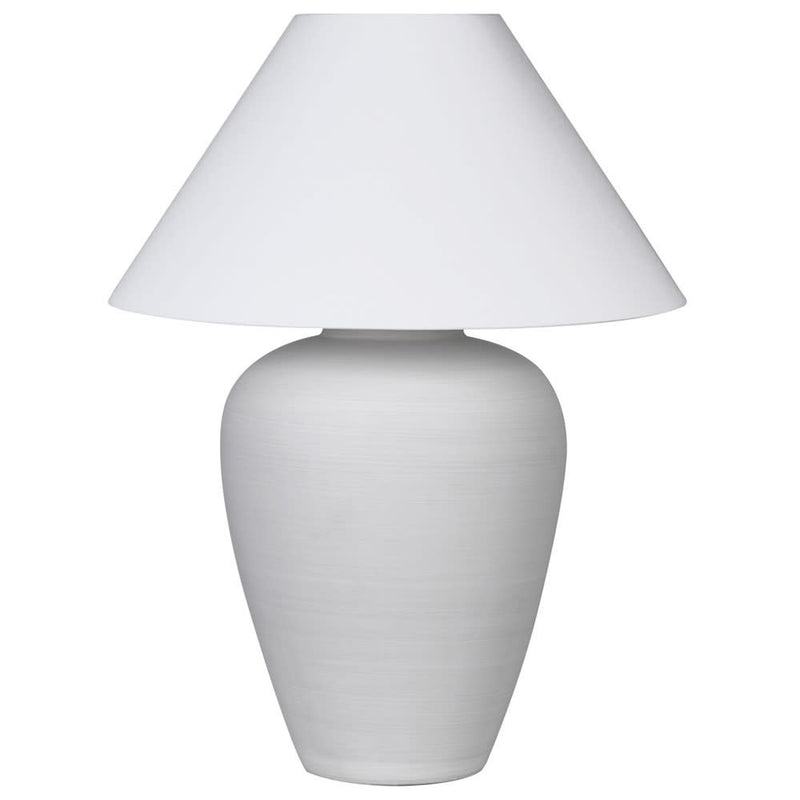 Large white ceramic lamp