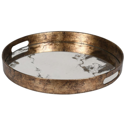 Round marble effect tray