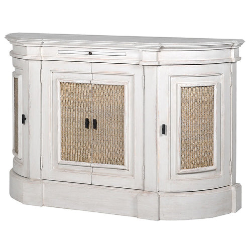 White Washed Rounded Sideboard