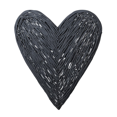 Large Dark Grey Heart