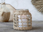 Wicker And Glass Hurricane