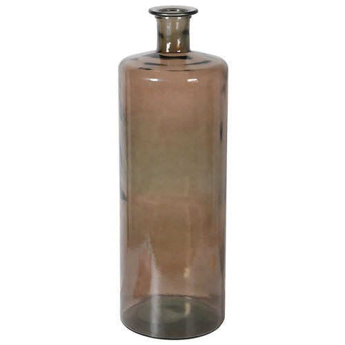 Tall Brown Bottle Vase