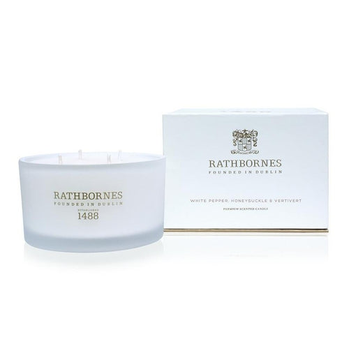 Rathbornes Luxury Candle White Pepper 390g