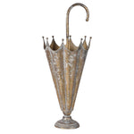 Gold distressed umbrella stand