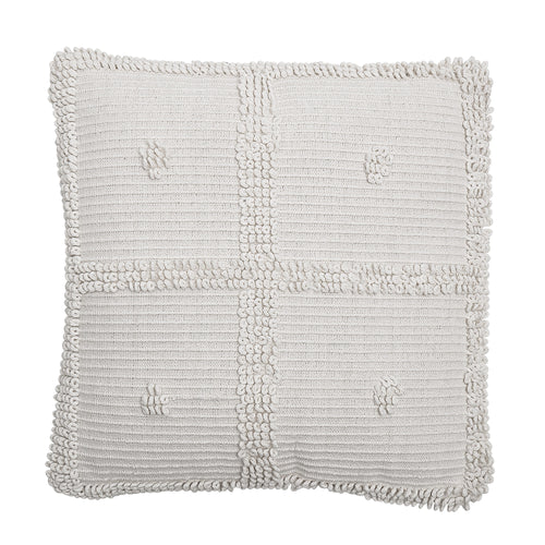 Natural cotton cross pattern cushion