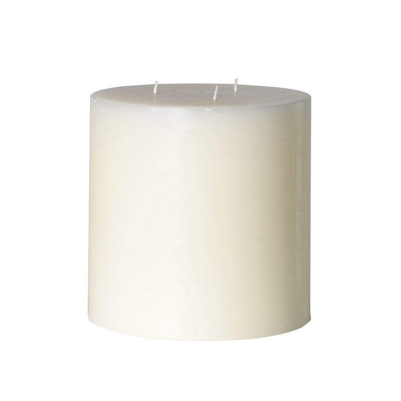 Cream large pillar candle