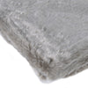 Large Silver Grey Faux Fur Throw