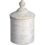 Antique White Lidded Jar