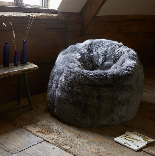 Large Sheepskin Beanbag Luxe