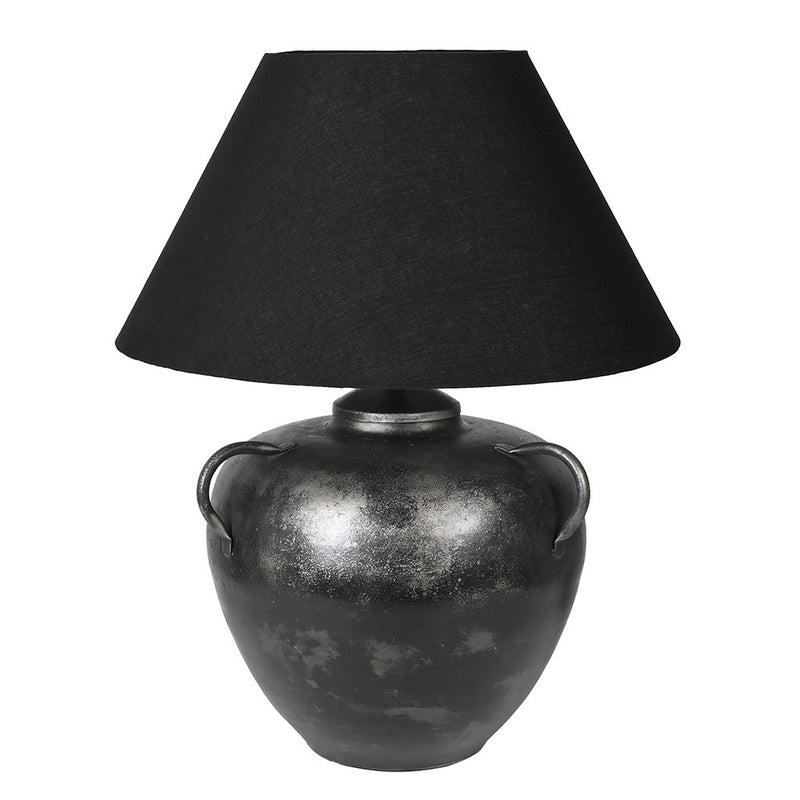 Black Antiqued Urn Lamp