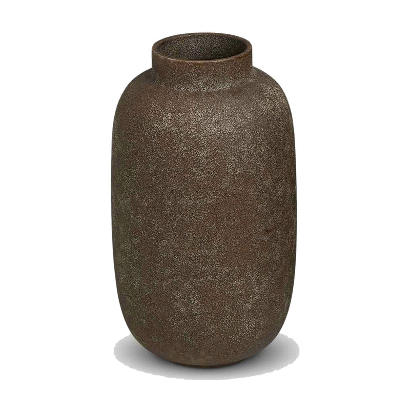 Brown Ceramic Textured Vase