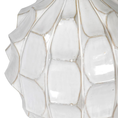 White Glazed Ceramic Table Lamp