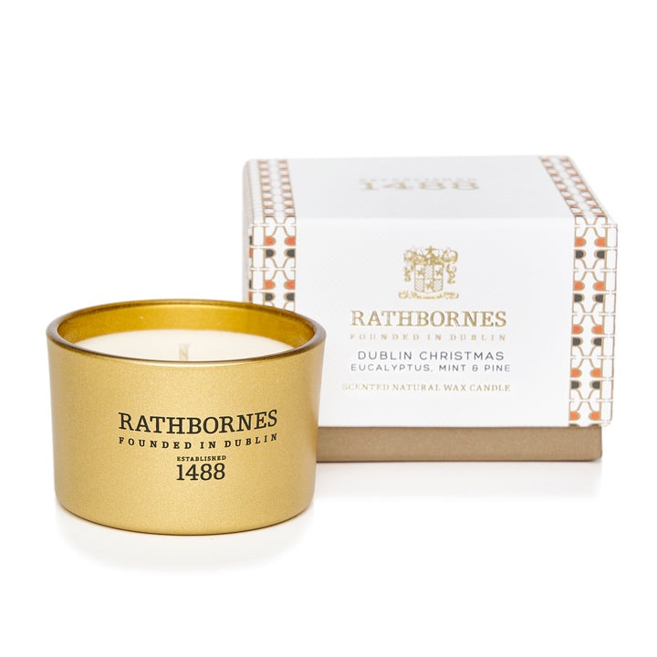Rathbornes Dublin Christmas Scented Travel Candle