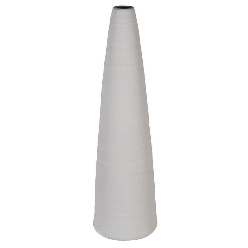 Ceramic Pale Grey Slim Vase