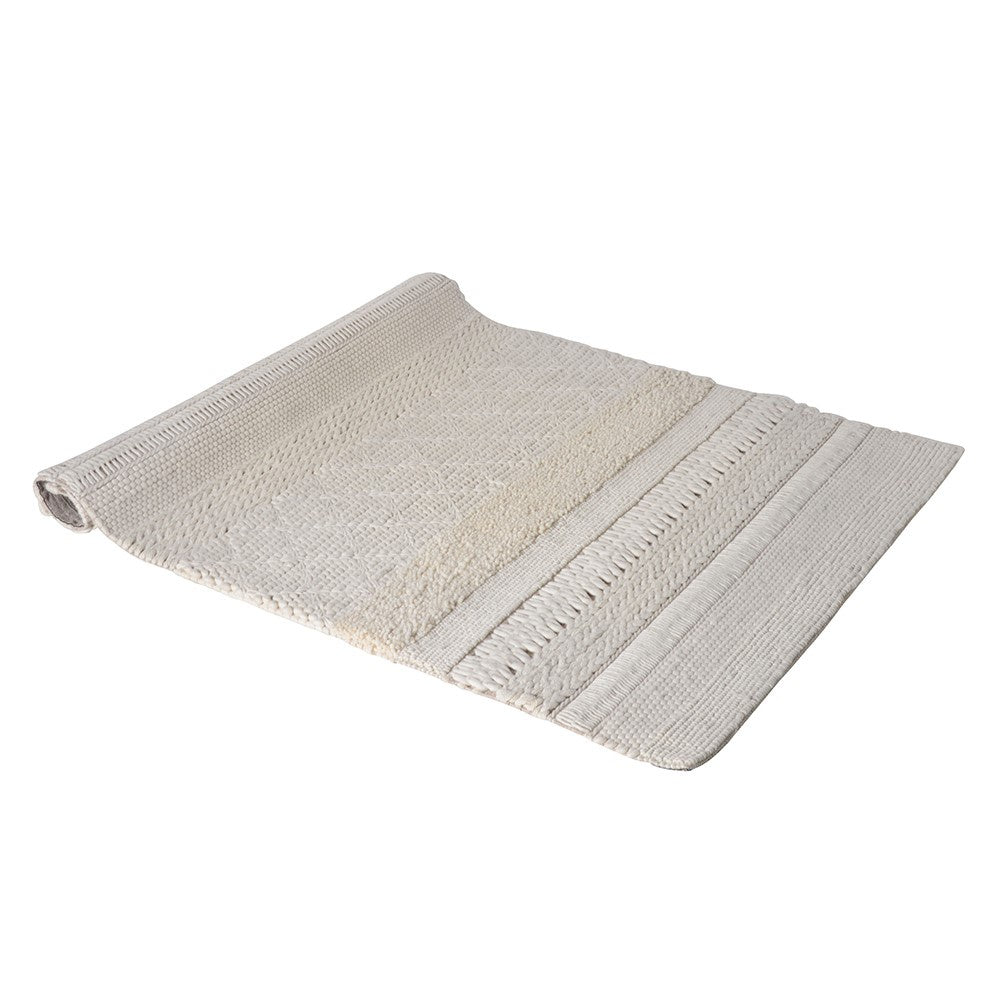 Cream Textured Wool Rug – Cotswold Luxe