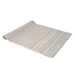 Cream Textured Wool Rug